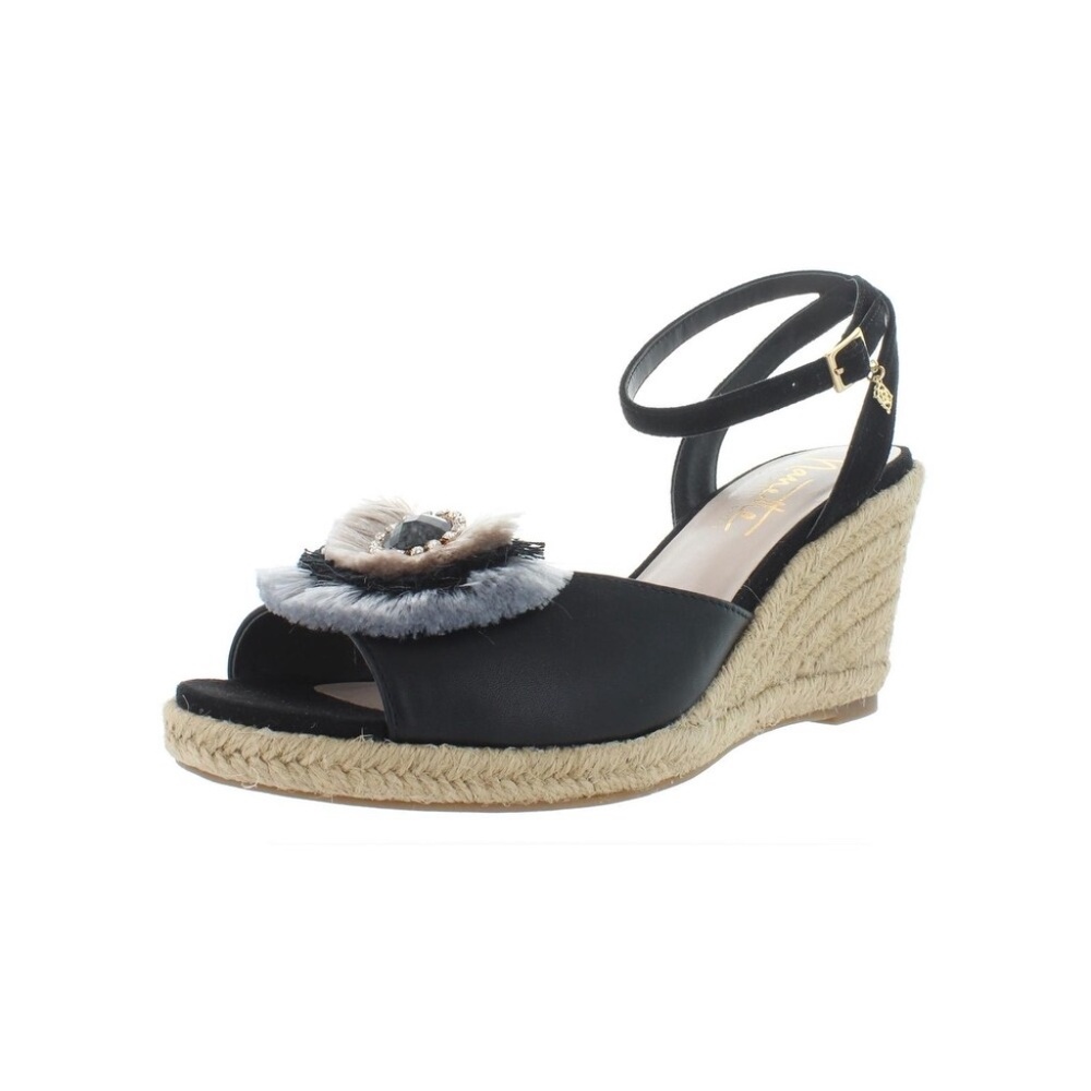 Nanette Lepore Womens Queen Wedge Sandals 9.5